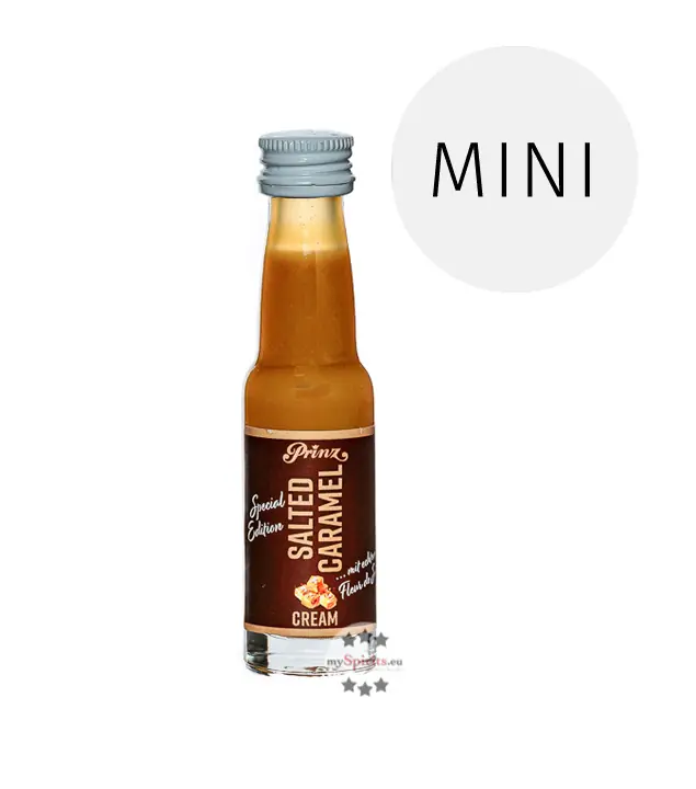 Prinz Salted Caramel Cream Likör Special Edition Miniatur / 17 % vol. / 0,02 Liter-Flasche