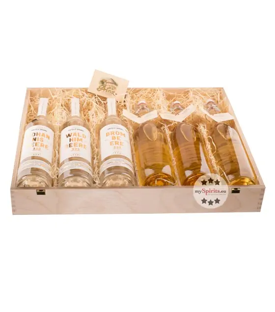Prinz Geschenkset Schatzkiste - 3 Hafele Brände 333 & 3 Alte Sorten in edler Holzkiste verpackt