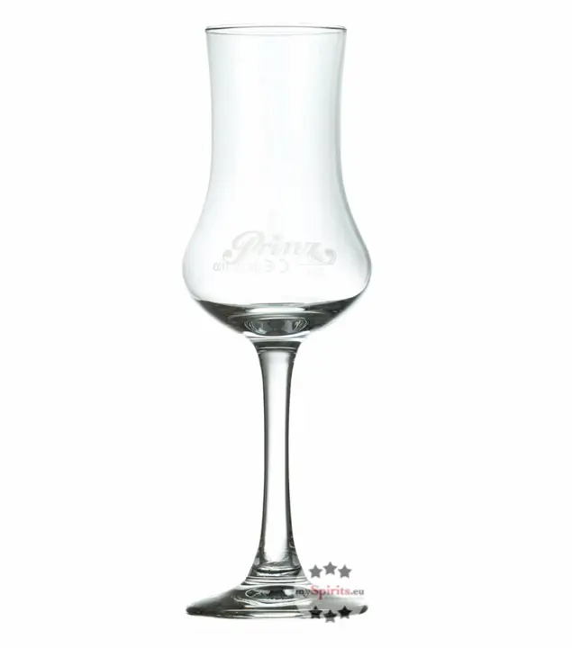 Prinz: Original Schnapskelch: Schnaps Glas in Kelchform mit Gravur und Eichstrich