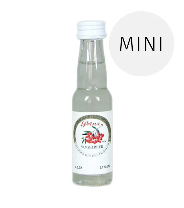 Prinz: Vogelbeer Schnaps / 40% Vol. / 0,02 Liter - Flasche