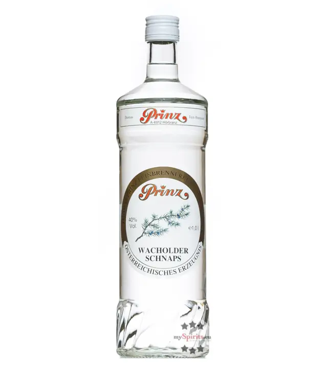 Prinz: Wacholder Schnaps / 40 % Vol. / 1,0 Liter - Flasche