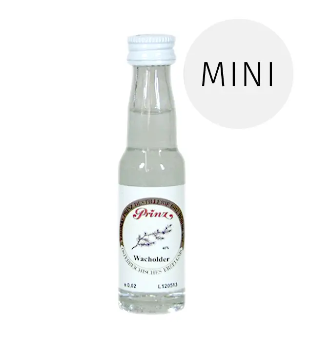 Prinz: Wacholder Schnaps / 40% Vol. / 0,02 Liter - Flasche