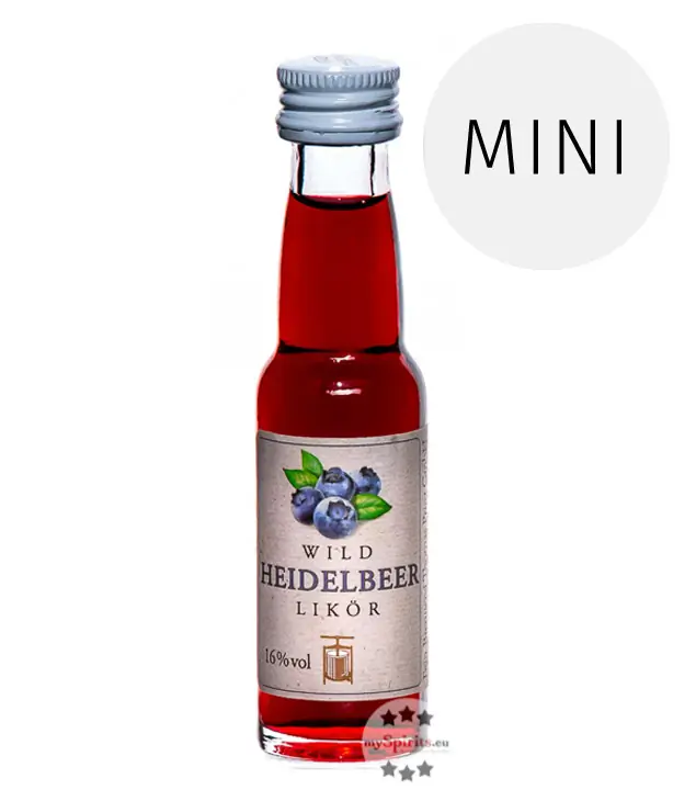 Prinz: Wildheidelbeer-Likör / 16% Vol. / 0,02 Liter - Flasche