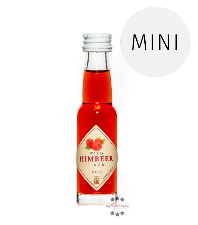 Prinz Wild-Himbeer Likör Miniatur / 16 % Vol. / 0,02 Liter-Flasche