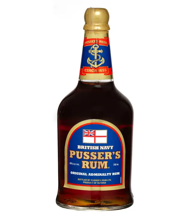 Pusser's British Navy Rum Original Admirality Blue Label / 40 % Vol. / 0,7 Liter-Flasche