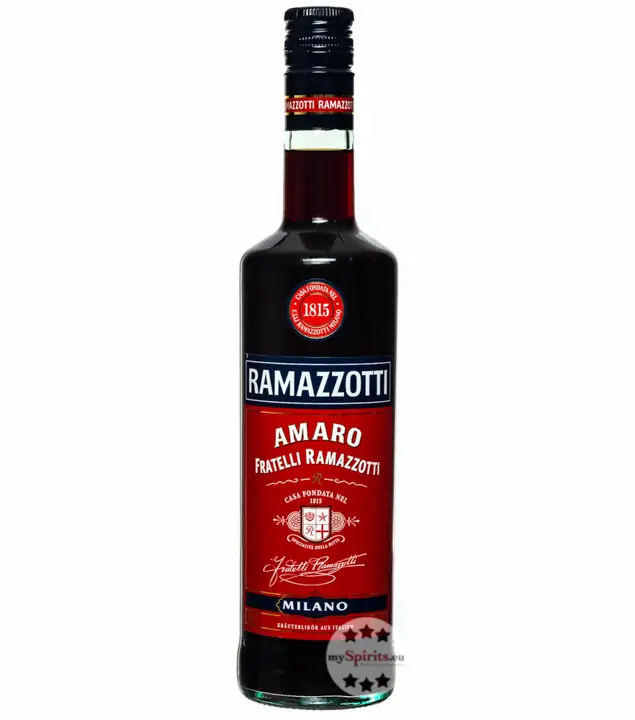 Ramazzotti Amaro Kräuterlikör Set mit Glas / 30 % Vol. / 0,7 Liter-Flasche