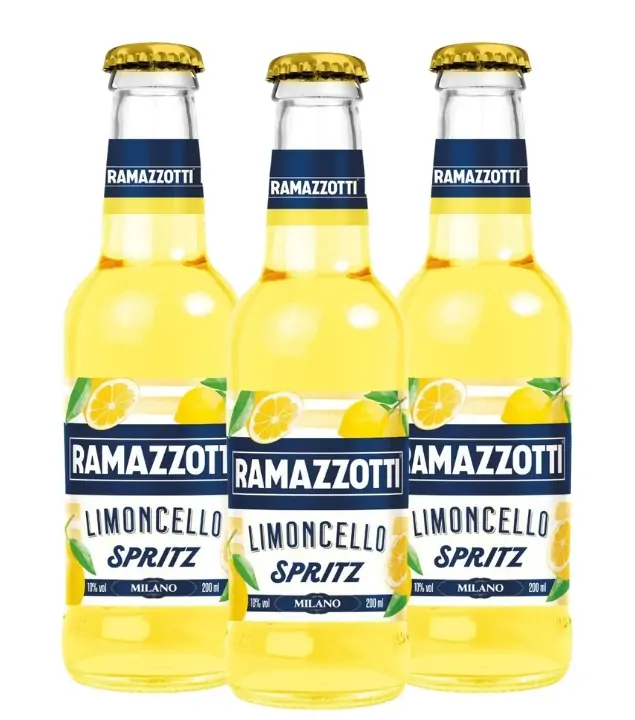 Ramazzotti Limoncello Spritz RTD 3er-Set / 10,2 % vol / 3 x 0,2 Liter-Flasche