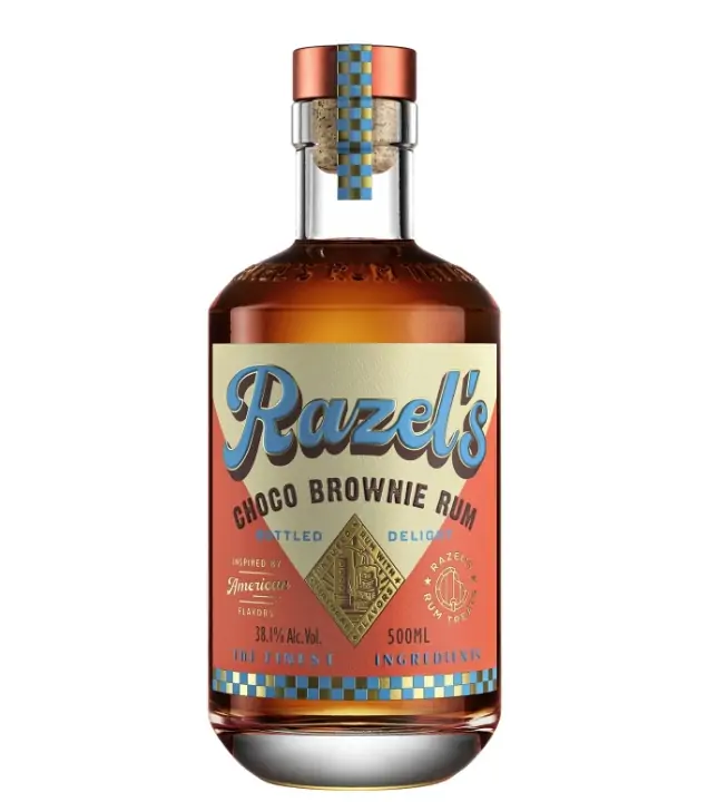 Razel's Choco Brownie Rum Likör / 38,1 % vol / 0,5 Liter-Flasche