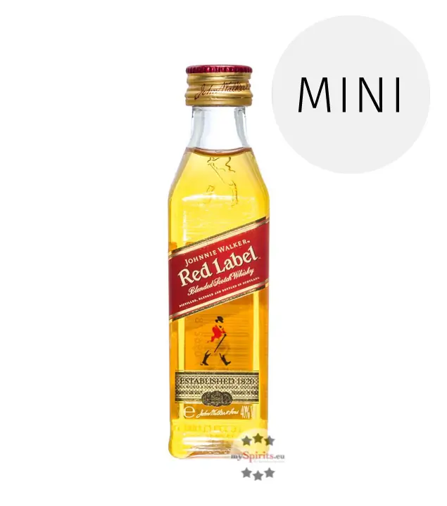 Johnnie Walker Red Label / 40 % Vol. / 0,05 Liter-PET-Flasche 