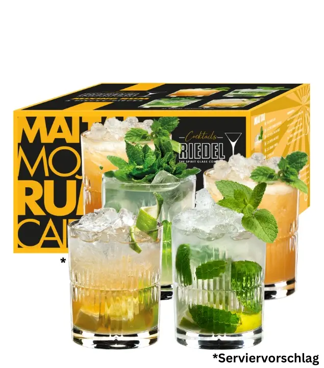 Riedel: Mixing Set Rum Glas 4er Set / 323 ml / H: 10,2 cm