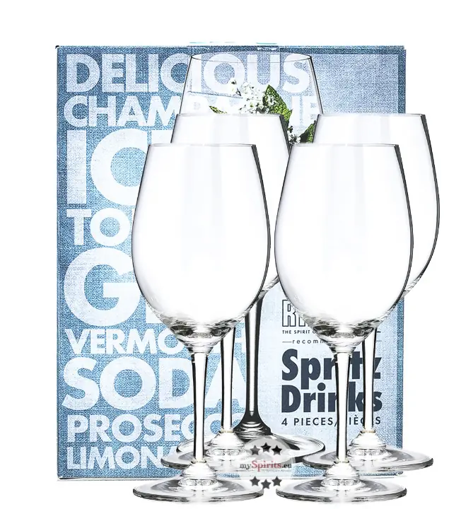 Riedel: Spritz Drinks 4er Set Spritz-Gläser mit Stiel / 560 ml / H: ca. 22,4 cm