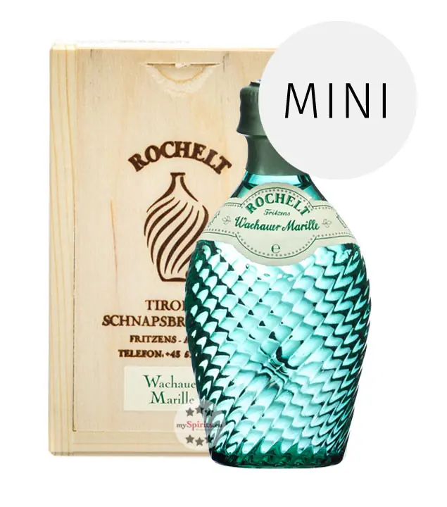 Rochelt: Wachauer Marille Edelbrand  Miniatur / 50 % Vol. / 0,04 Liter-Flasche
