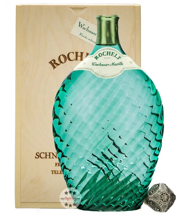 Rochelt Marille - Edelbrand aus Wachauer Marillen / 50 % Vol. / 0,7 Liter-Flasche in Holzkiste