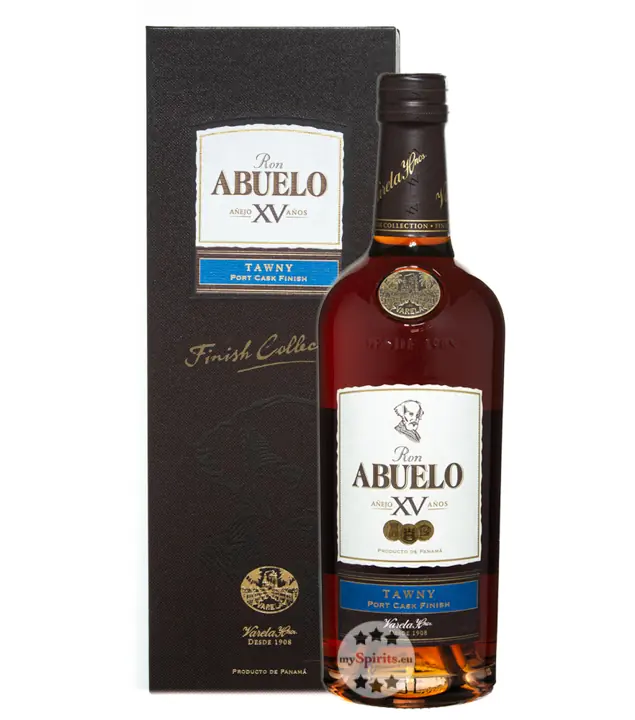 Ron Abuelo XV Años Tawny Port Cask Finish / 40 % Vol. / 0,7 Liter-Flasche in Geschenkschatulle