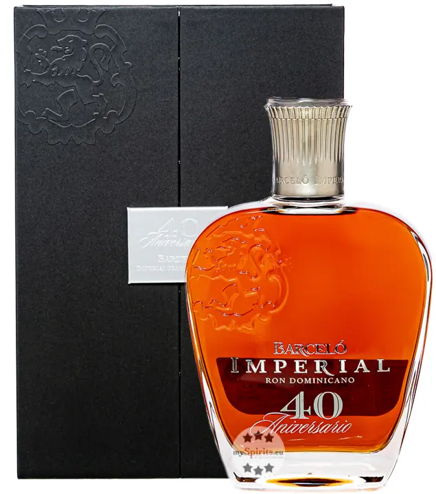 Ron Barceló Imperial Premium Blend 40 Aniversario Rum / 43 % Vol. / 0,7 Liter-Flasche in Geschenkschatulle