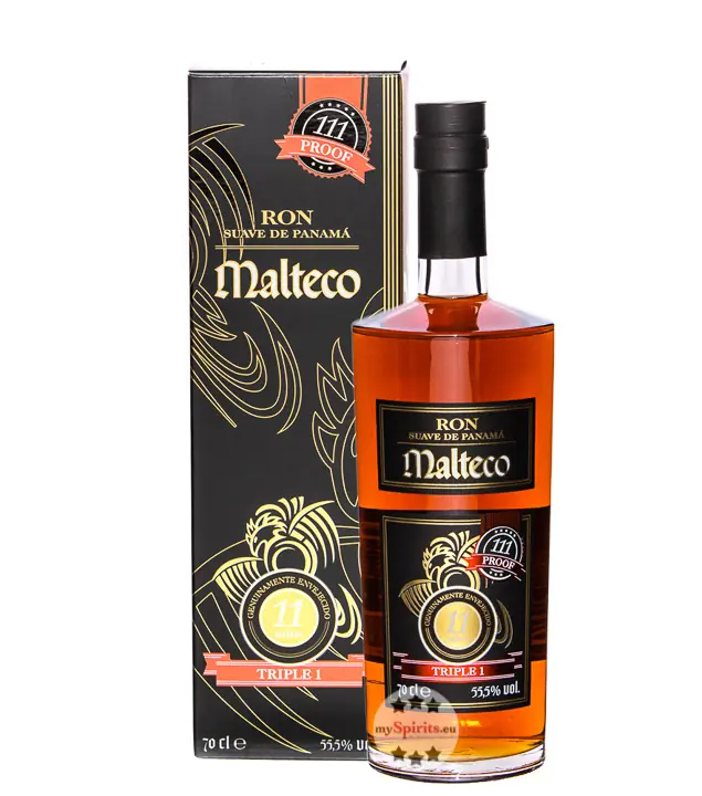 Ron Malteco: 11 Años Triple 1 Ron de Panama / 55,5 % Vol. / 0,7 Liter-Flasche in Geschenkbox