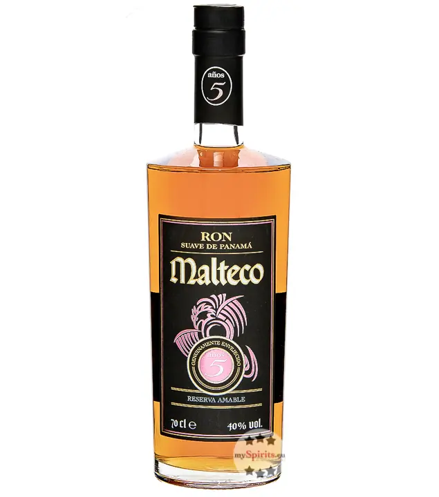 Ron Malteco: 5 Años Reserva Amable Ron de Panama / 40 % Vol. / 0,7 Liter-Flasche