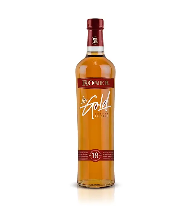Roner Grappa La Gold Riserva / 40 % vol / 0,7 Liter-Flasche