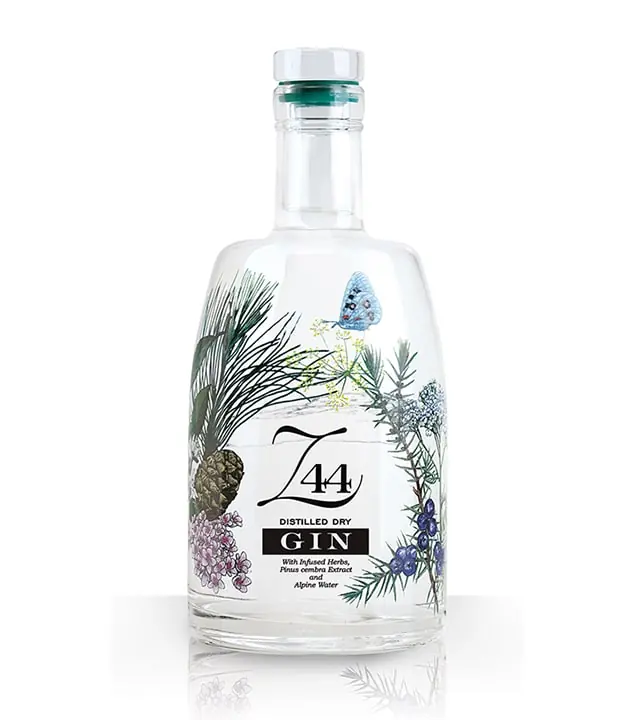 Roner Z44 Dry Gin / 44 % vol / 0,7 Liter-Flasche