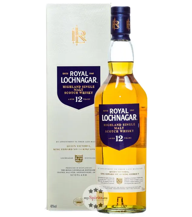 Royal Lochnagar 12 Jahre Highland Single Malt Scotch Whisky / 40 % Vol. / 0,7 Liter-Flasche in GP
