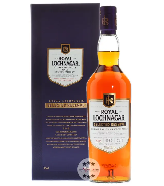 Royal Lochnagar Selected Reserve Highland Single Malt Whisky / 43 % Vol. / 0,7 Liter-Flasche in Geschenkbox