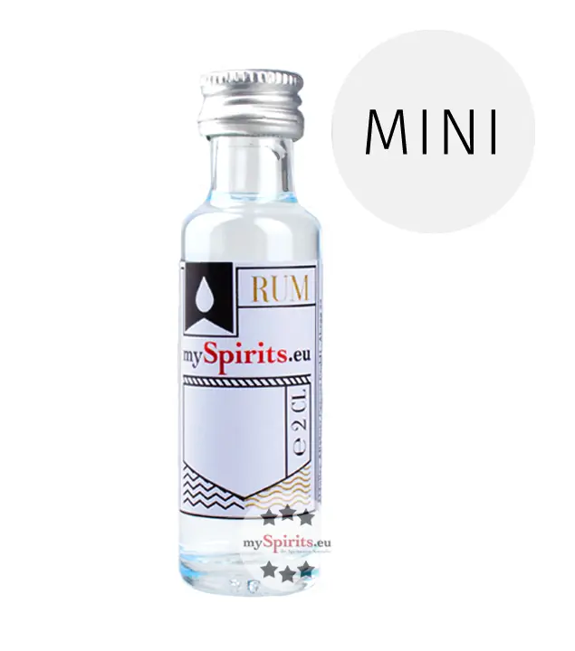 Plantation 3 Stars White Artisanal Rum Mini / 41,2 % Vol. / 0,02 Liter-Flasche