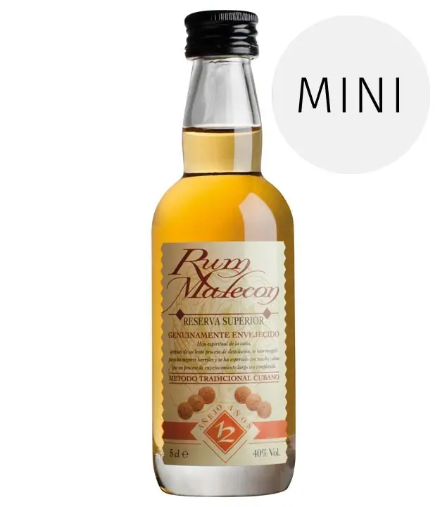 Rum: Malecon 12 Years Old / 40% Vol. /  0,05Liter-Flasche