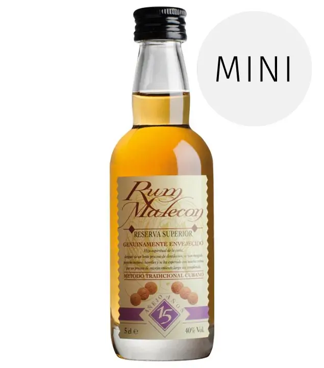 Rum: Malecon 15 Years Old / 40% Vol. / 0,05Liter-Flasche