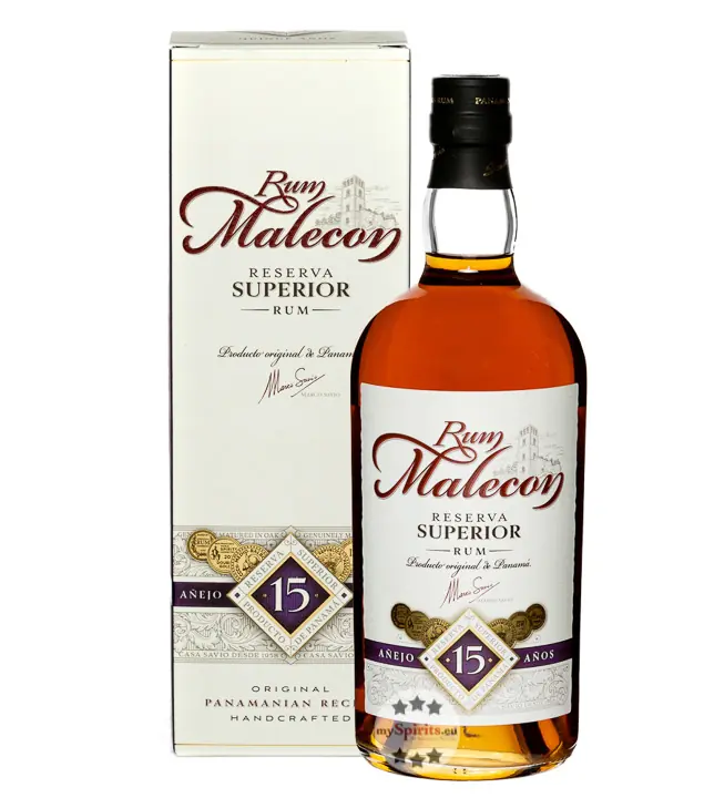 Rum Malecon Reserva Superior 15 Jahre / 40 % Vol. / 0,7 Liter-Flasche in Geschenkschachtel