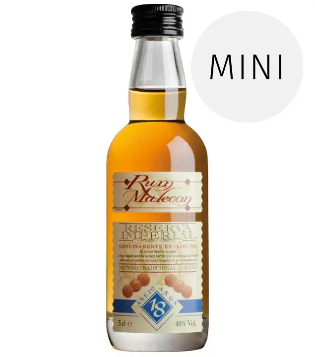 Rum: Malecon 18 Years Old / 40% Vol. /  0,05 Liter-Flasche