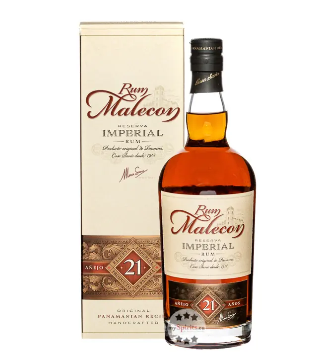 Rum Malecon Reserva Imperial 21 Jahre / 40 % Vol. / 0,7 Liter-Flasche in Geschenkschachtel