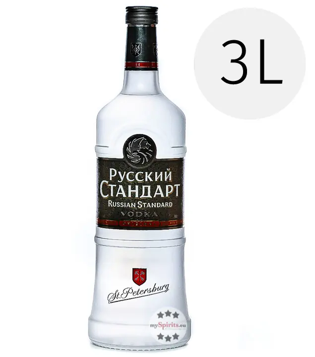 Russian Standard Original Vodka Großflasche / 40 % Vol. / 3,0 Liter-Flasche