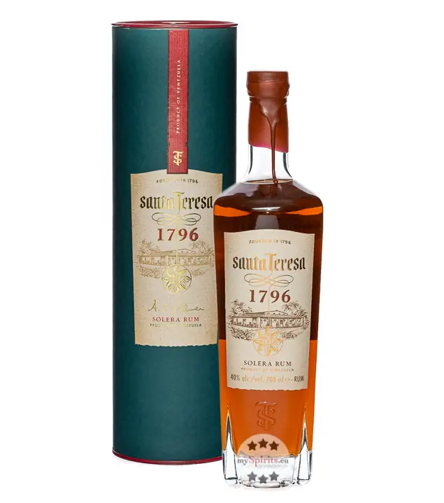 Santa Teresa 1796 Solera Rum / 40 % Vol. / 0,7 Liter-Flasche in Geschenkdose