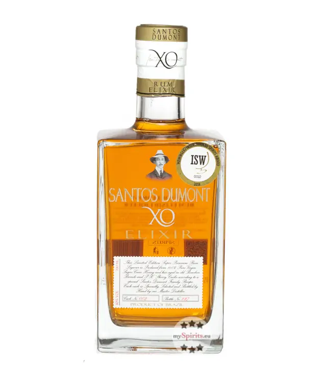 Santos Dumont XO Elixir Likör auf Rum-Basis / 40 % Vol. / 0,7 Liter-Flasche
