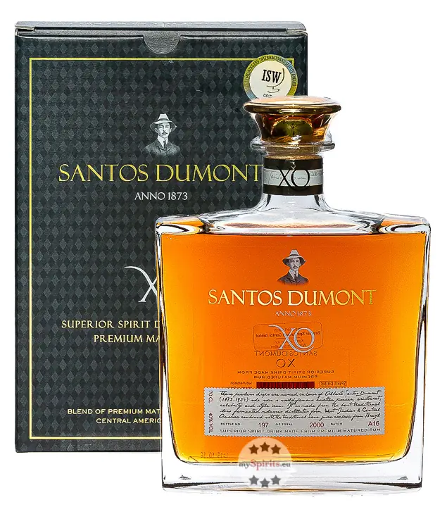 Santos Dumont XO Superior Spirit Drink Made from Rum / 40 % Vol. / 0,7 Liter-Flasche in Geschenkkarton
