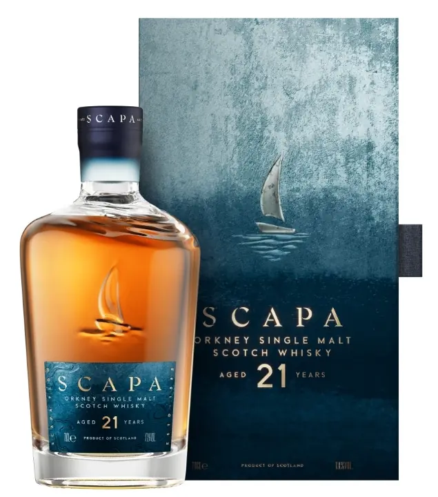 Scapa: 21 Jahre Orkney Single Malt Scotch Whisky / 52,9 % vol / 0,7 Liter-Flasche