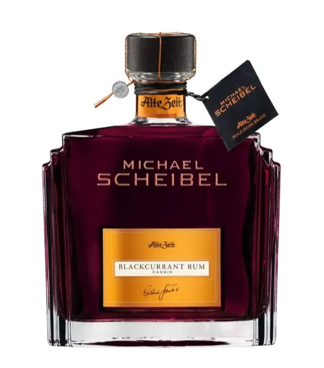 Scheibel Blackcurrant Alte Zeit Johannisbeerlikör mit Rum / 35 % vol / 0,7 Liter-Flasche