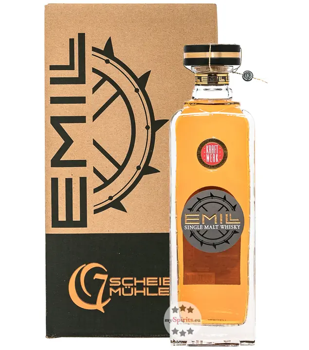 Scheibel: Emill Kraftwerk Single Malt Whisky / 58,7 % Vol. / 0,7 Liter-Flasche