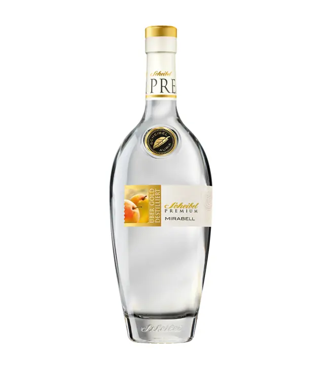 Scheibel Premium Mirabellen-Brand - über Gold destilliert / 43 % Vol. / 0,7 Liter-Flasche