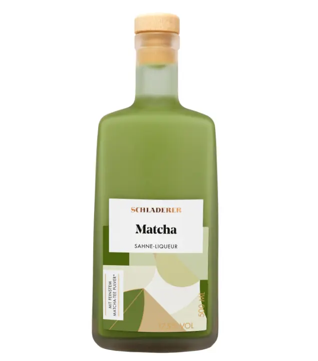 Schladerer Matcha Sahnelikör / 17,5 % vol / 0,5 Liter-Flasche
