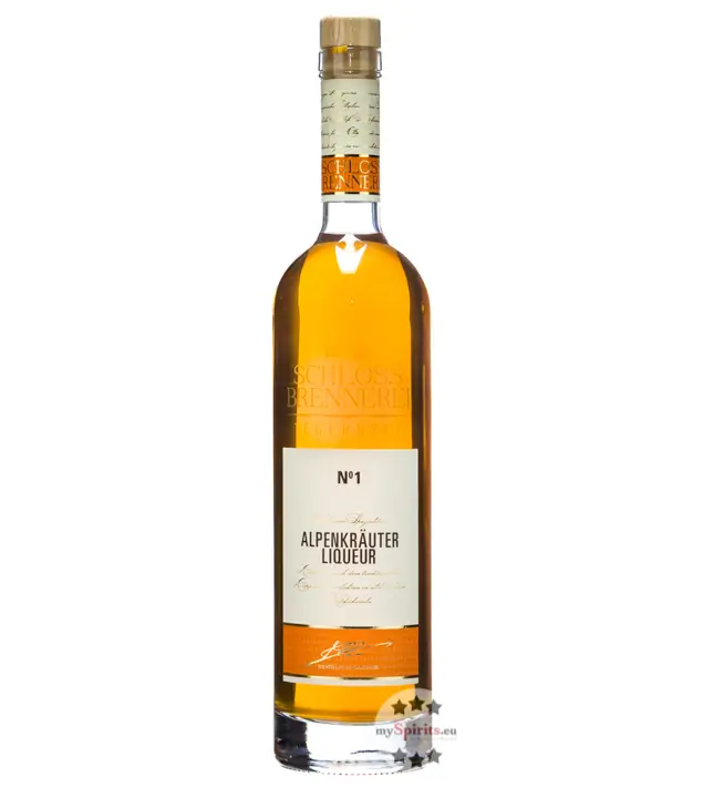 Schlossbrennerei Tegernsee Alpenkräuter Liqueur No. 1 / 30 % Vol. / 0,7 Liter-Flasche