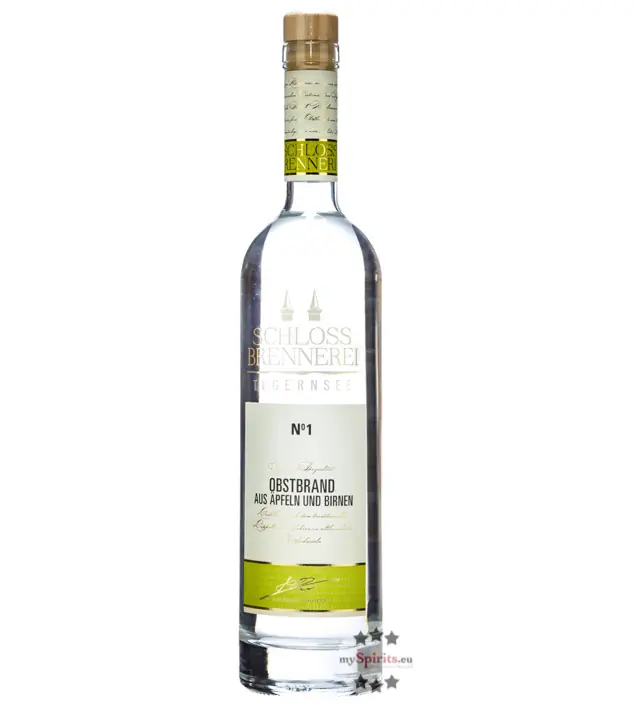 Schlossbrennerei Tegernsee No. 1 Obstbrand aus Äpfeln und Birnen / 40 % Vol. / 0,7 Liter-Flasche