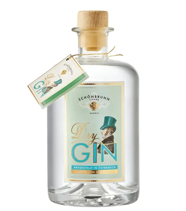 Schönbrunn Dry Gin / 42 % vol / 0,5 Liter-Flasche