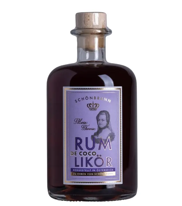 Schönbrunn Maria Theresia Rum de Coco Likör mit Inländerrum / 40 % vol / 0,5 Liter-Flasche