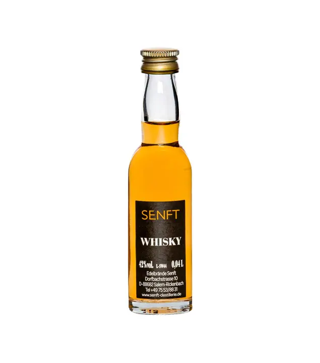 Senft Bodensee Single Malt Whisky Miniatur / 42 % vol / 0,04 Liter-Flasche