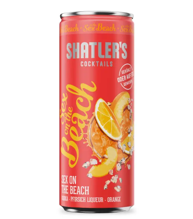 Shatler's Cocktails Sex on the Beach RTD / 10,1 % vol / 0,25 Liter-Dose inkl. 0,25 € Pfand