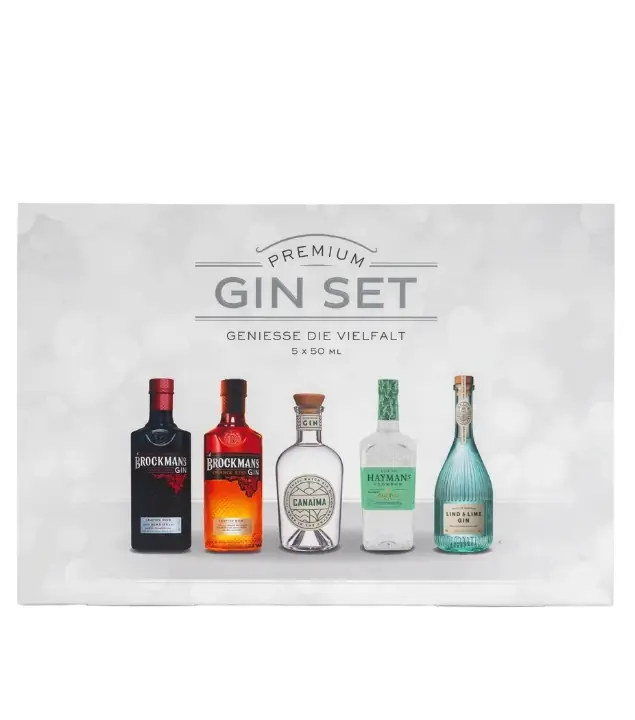 Sierra Madre Premium Gin Set Miniaturen-Probierset / 40 - 47 % Vol. / 5 x 0,05 Liter in Geschenkbox