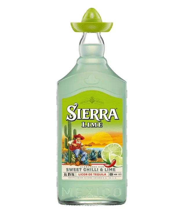 Sierra Lime Tequila Likör / 18 % vol / 0,7 Liter-Flasche