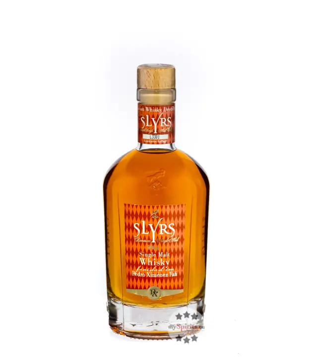 Slyrs Bavarian Single Malt Whisky finished im Pedro Ximénez Fass / 46 % Vol. / 0,35 Liter-Flasche