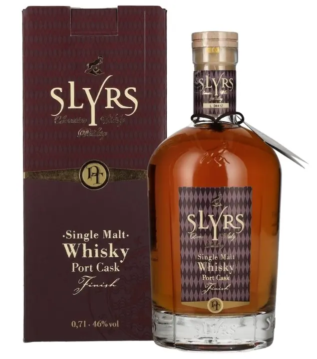 Slyrs Port Fass finished Whisky / 46 % Vol. / 0,7 Liter-Flasche in Karton